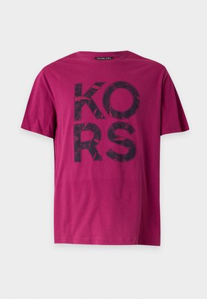 Michael Kors, FLORAL TEE - Μπλουζάκι με στάμπα - wineberry