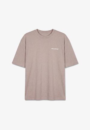 Pegador, PISA HEAVY OVERSIZED TEE - Triko s potiskem - washed warm taupe