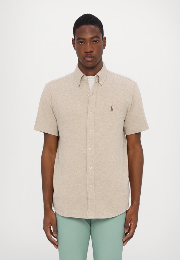 SHORT SLEEVE SHIRT - Shirt - tuscan beige heather