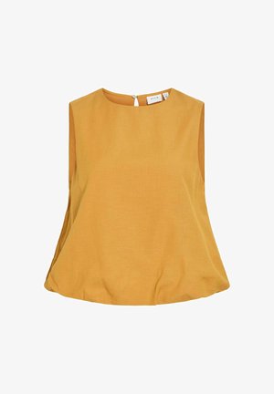 VILA, TOP VIPRISILLA RUNDHALS - Pluus - gold-coloured