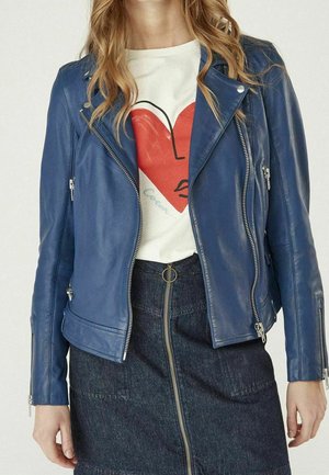 Leren jas - blue