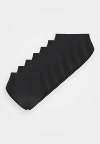 HIGH WAIST MICROFIBER BRIEF SEAMLESS 7 PACK - Trosor - black