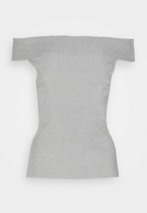 Gestuz SILVIGZ OFF SHOULDER - Top - silver
