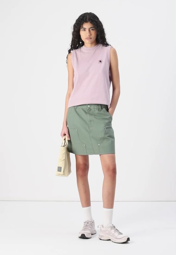 MAEVE DOUBLE KNEE SKIRT - Mini skirt - park stone washed3