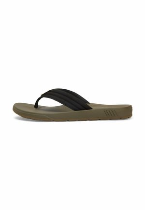 PADDED STRAP CONTOURED FOOTBED FLIP-FLOPS - Chanclas de dedo - black