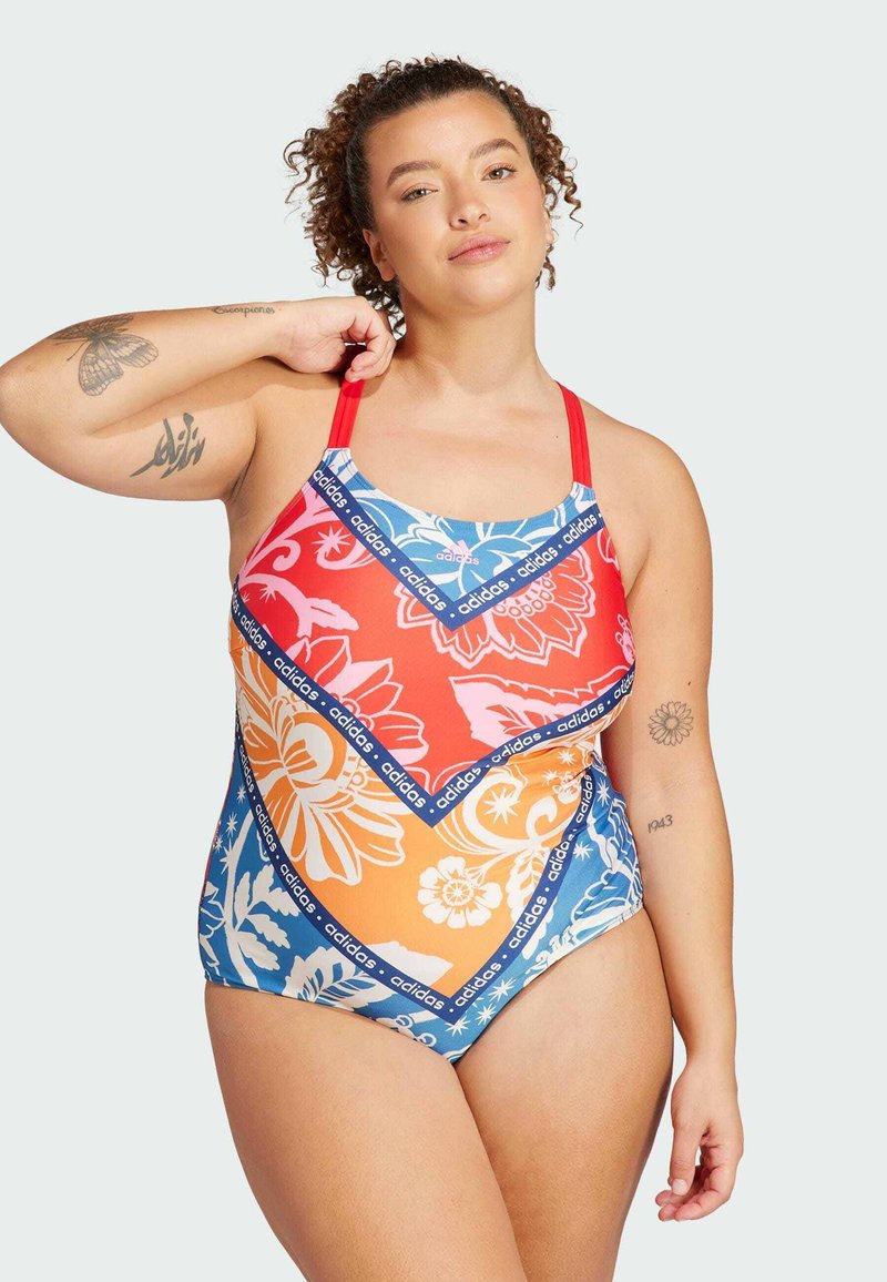 adidas Sportswear FARM RIO PLUS SIZE Swimsuit vivid red bliss pink