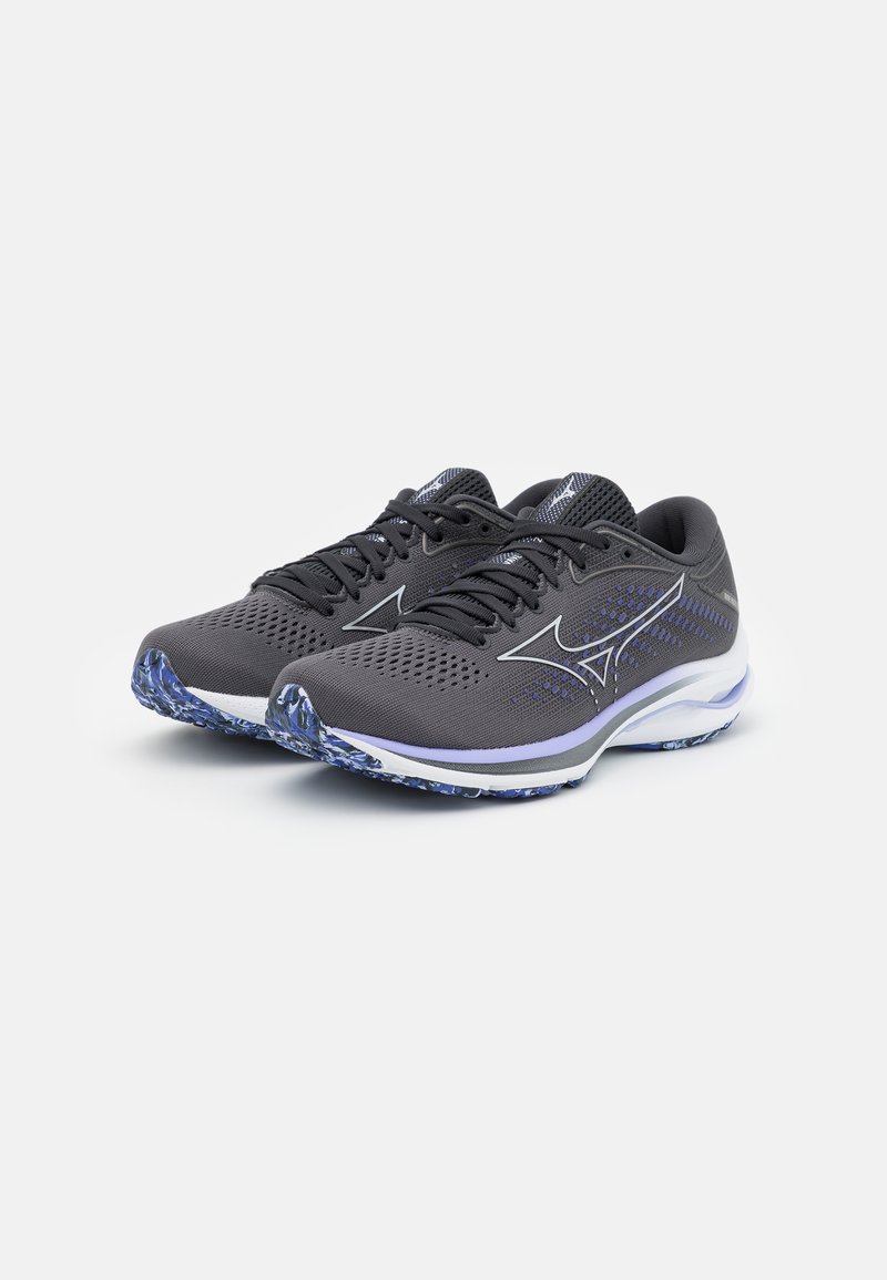 Damen Sportbekleidung | Mizuno WAVE RIDER 25 Laufschuh Neutral blackened pearl/violet glow/schwarz - DL37021 Damen Sportbekleidung | Mizuno WAVE RIDER 25 Laufschuh Neutral blackened pearl/violet glow/schwarz - DL37021