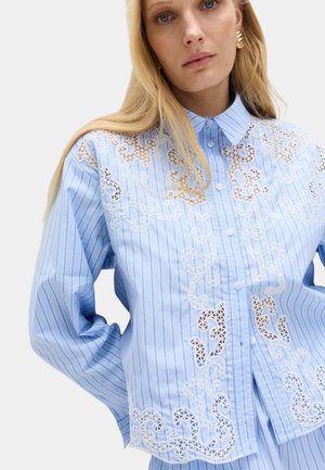 Marks & Spencer, EMBROIDERED STRIPED - Košilová halenka - blue mix