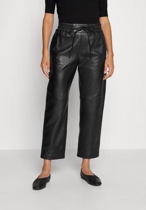Pantalón de cuero - black
