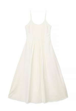 NA-KD, PINTUCK DETAIL STRAP MIDI DRESS - Robe de jour - offwhite