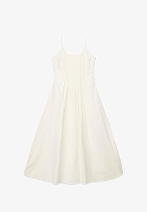 NA-KD, PINTUCK DETAIL STRAP MIDI DRESS - Day dress - offwhite