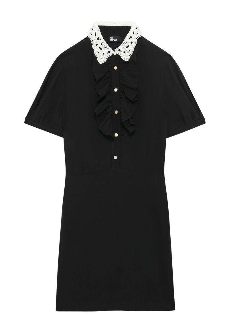 strapless open back dress Gabriela Hearst Maude Floral Pleated Midi Shirtdress