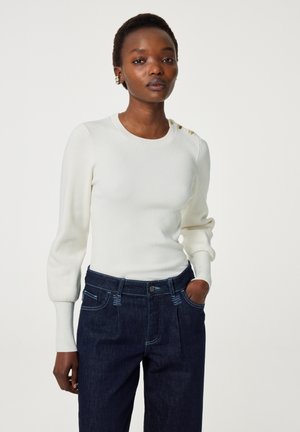 LILLIAN PULLOVER - Strickpullover - cream white