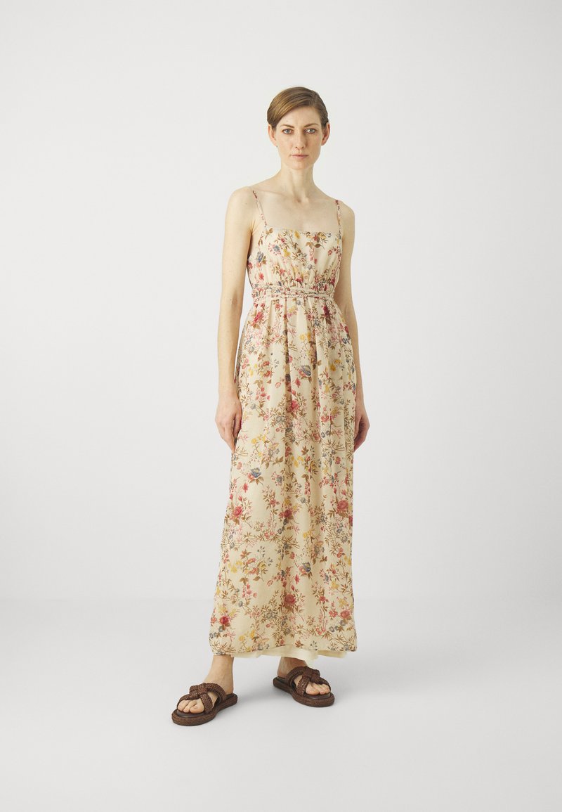 Vestito Corto in Voile a Fantasia Avorio