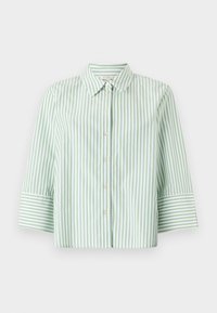 MODERN SHAPE STRIPED - Košilová halenka  - green/white