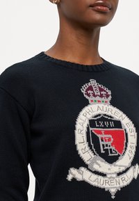 Lauren Ralph Lauren Petite RIEDNEE LONG SLEEVE - Vesta - black multi