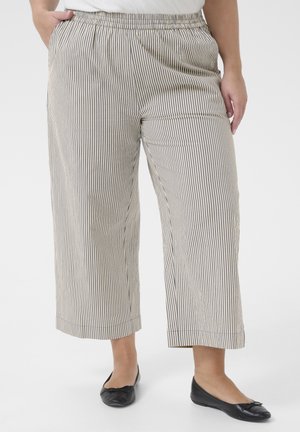 Kaffe Curve Püksid - midnight white stripe
