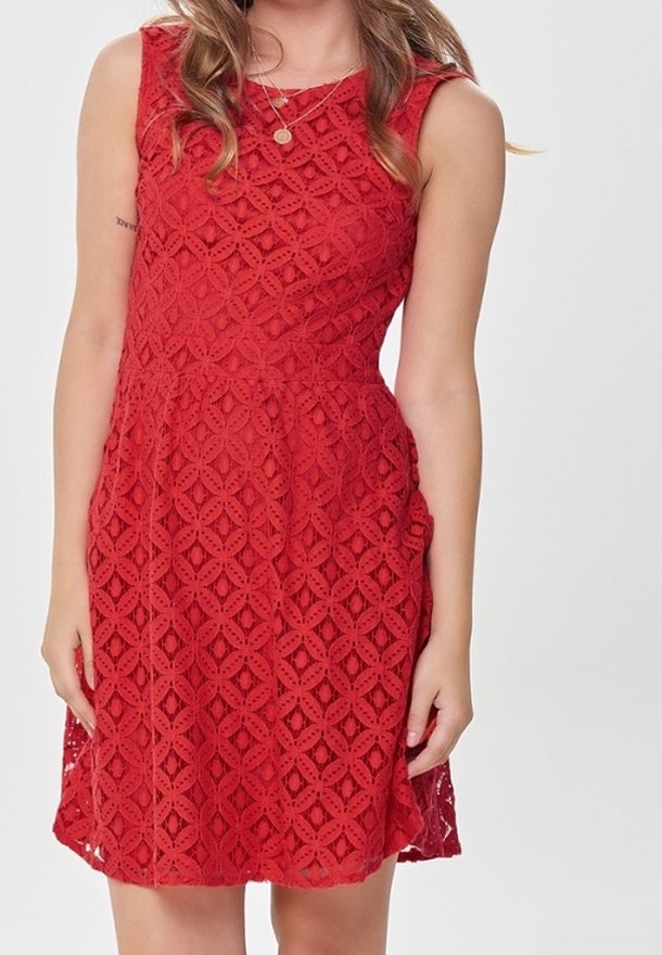 ONLY Vestido informal - red