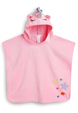 TOWELLING PONCHO - Keep - pink unicorn