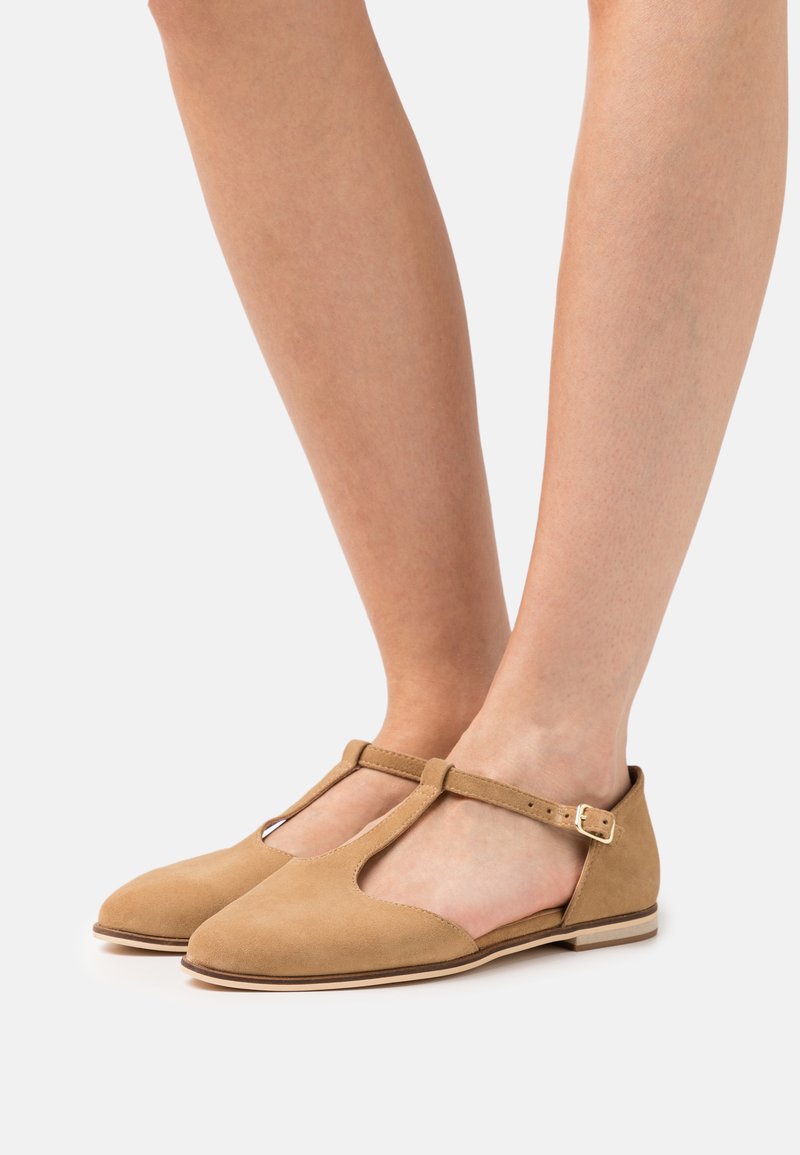 Anna Field Wide Fit LEATHER - Sapatos sem atacadores - beige