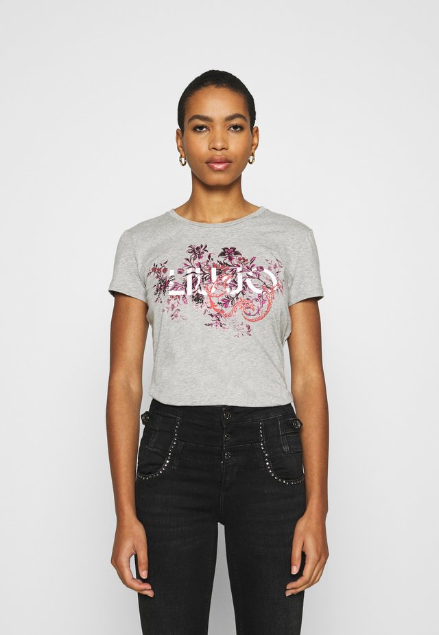 MODA - Printtipaita - mottled light grey