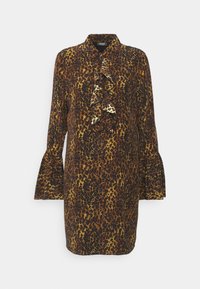 LIU JO ABITO NATURAL WILD SKIN - Φόρεμα πουκάμισο - dark brown