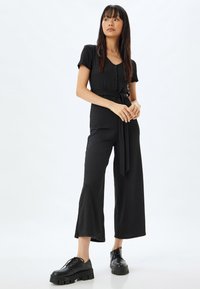 Koton V NECK OVERALLS - Jumpsuit - black