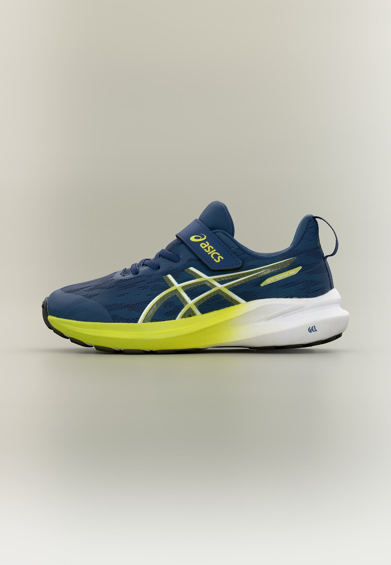 ASICS GT 1000 14 UNISEX - Road running shoes - independence blue/neon lime