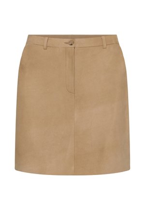 Soaked in Luxury, SLPARVATI MINI - Jupe en cuir - tigers eye