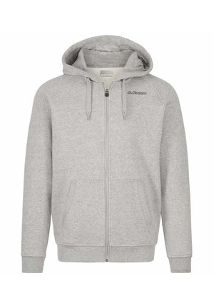 Felpa con zip - grey md mel - black