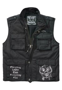 Brandit - MOTÖRHEAD RANGER - Waistcoat - black Thumbnail Image 1