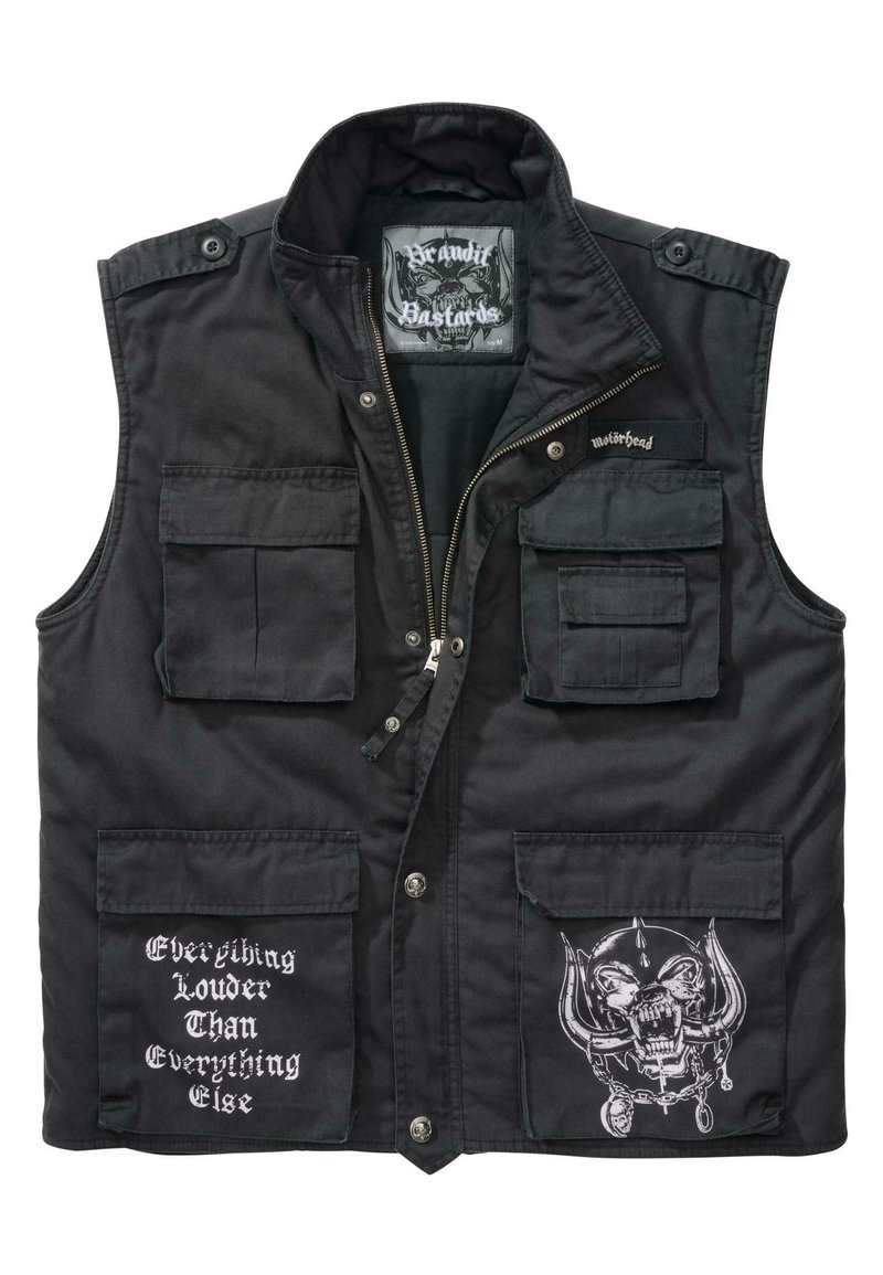 Brandit - MOTÖRHEAD RANGER - Waistcoat - black, Enlarge