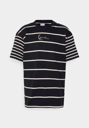 Karl Kani SMALL SIGNATURE STRIPE TEE UNISEX - Camiseta estampada - light blue