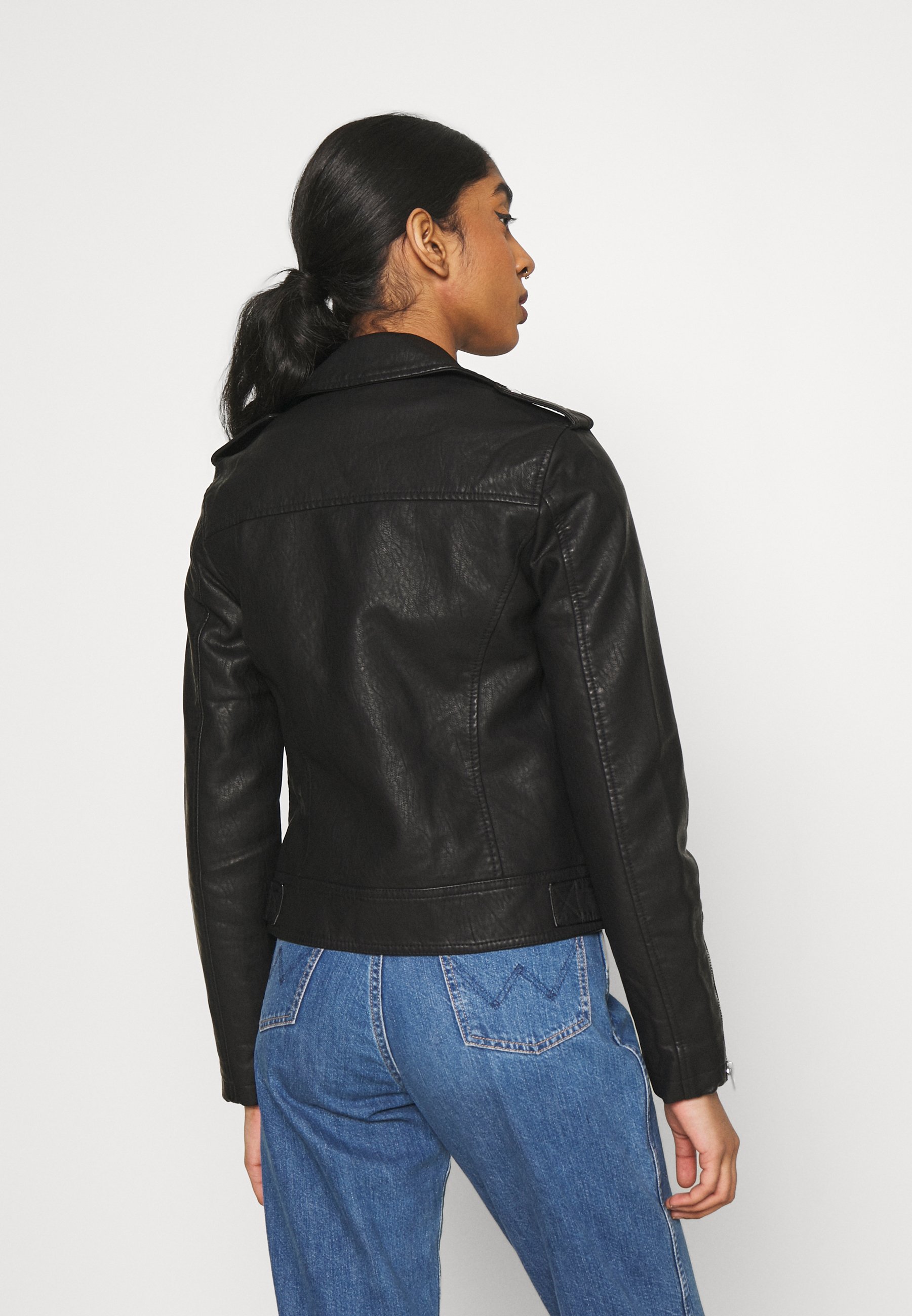 topshop vegan leather jacket
