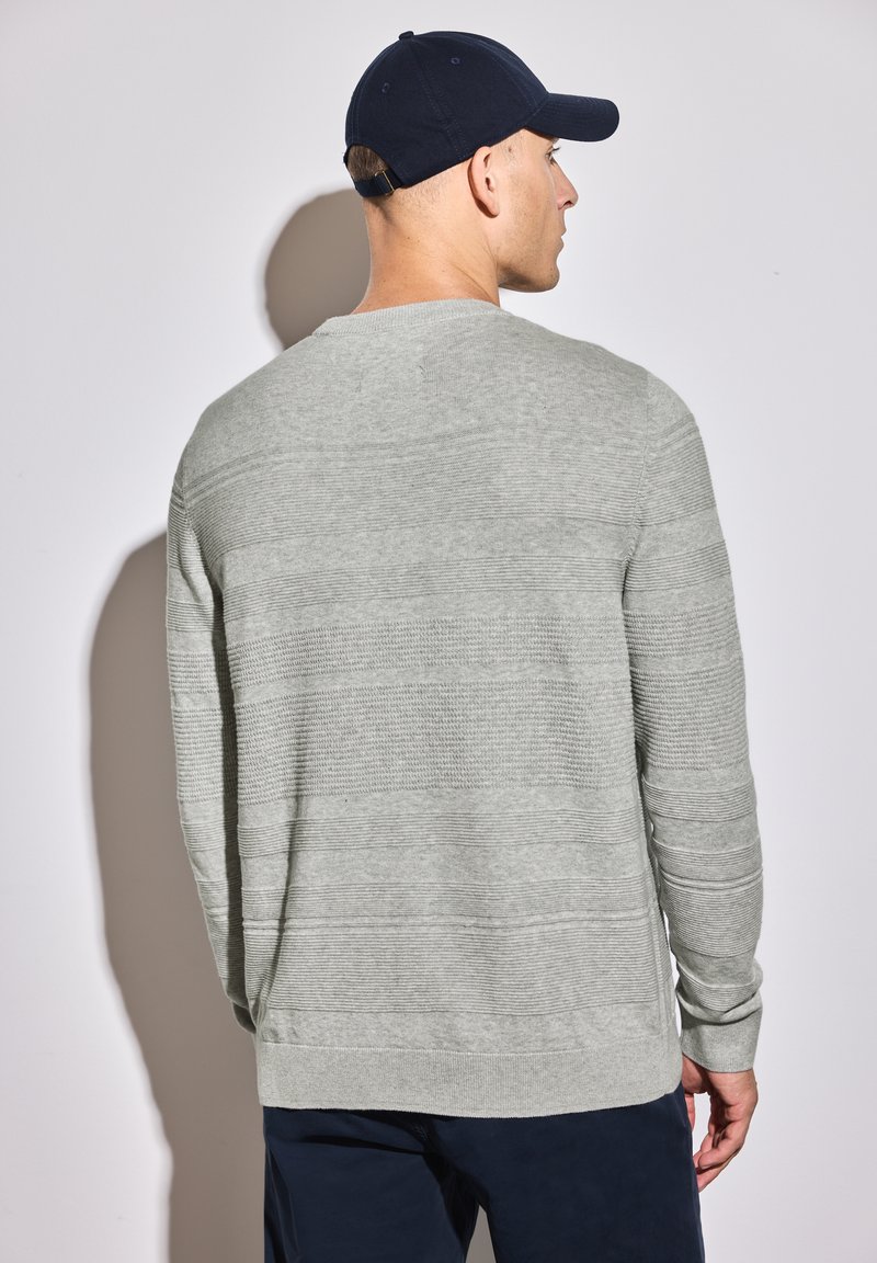 Street One MEN Strickpullover grau/grau-meliert