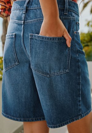 Next, TALL FIT - BERMUDA DENIM SHORTS  . - Denim shorts - dark blue