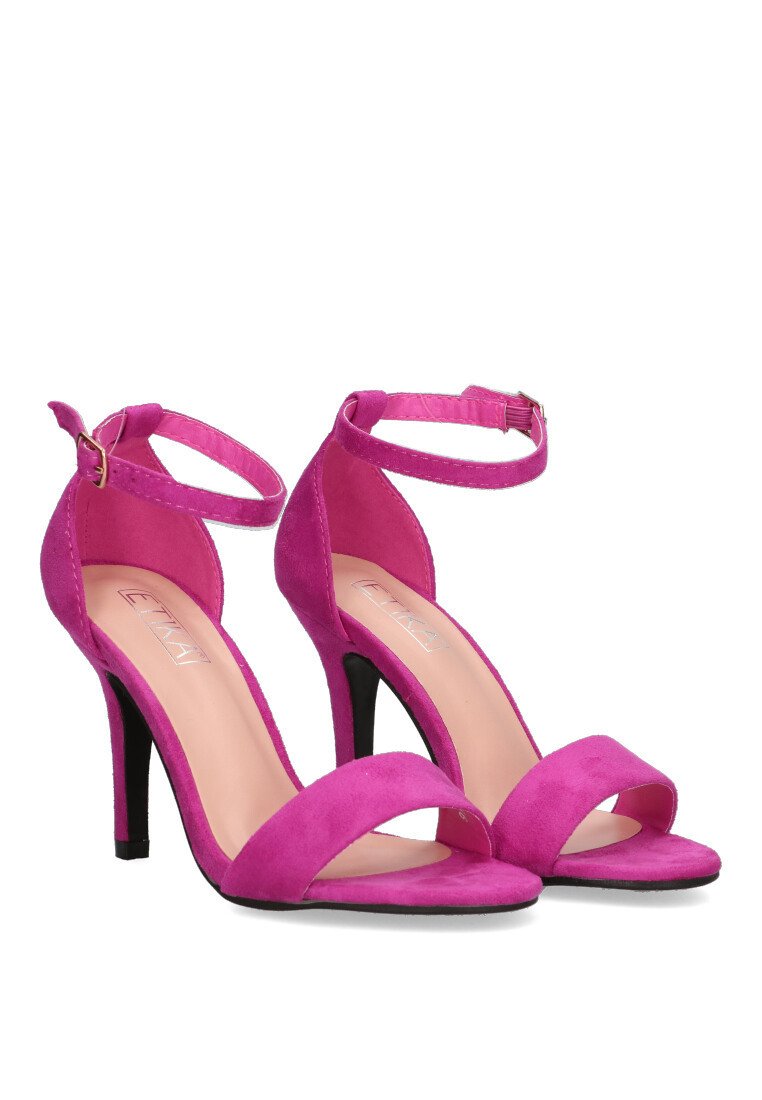 ETIKA Sandalias de tacón - buganvilla/morado - Zalando.es