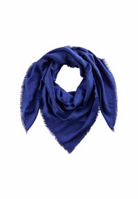 Edler Premium Schal Mit Monogramm-Muster In Blau Produktbild-Vorschau 11