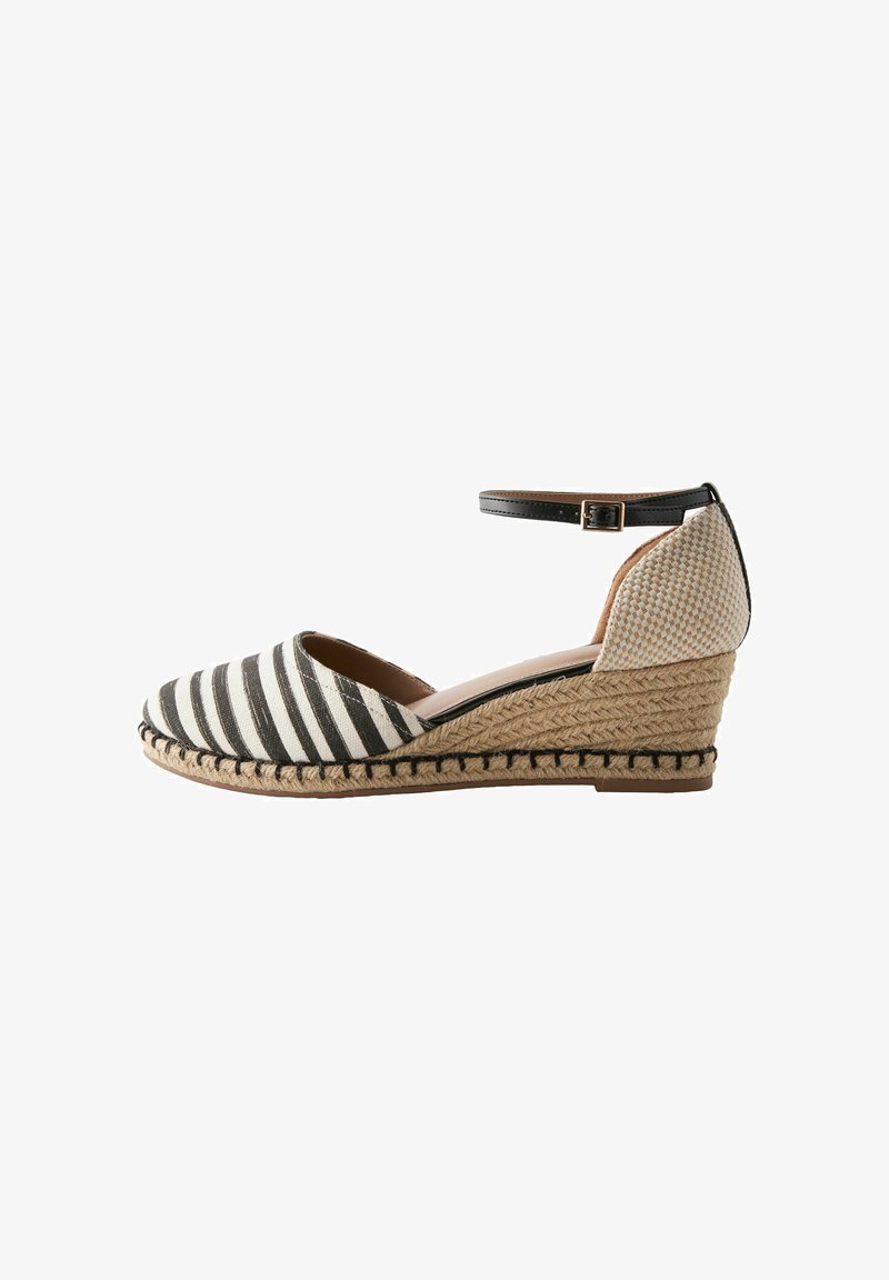 Next FOREVER COMFORTCLOSED TOE REGULAR FIT - Pumps m/ kilehæl - black white stripe