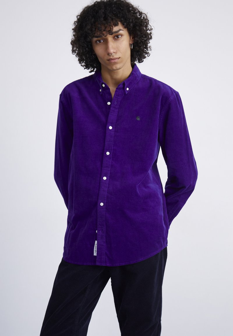 Carhartt WIP MADISON - Camisa - tyrian/black