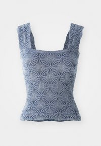LOVE LETTER CAMI - Topper - blue combo