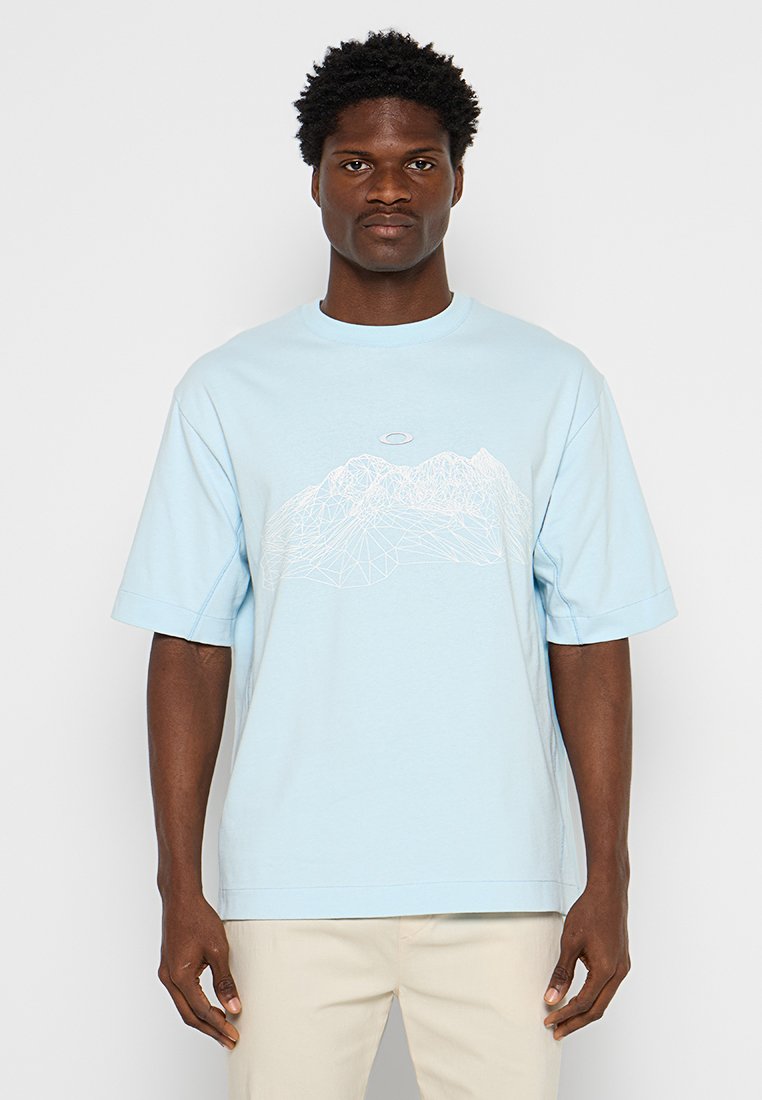 Oakley T-shirt print lichtblauw