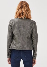 BONOBO Jeans Imitatieleren jas - vert kaki