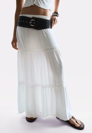 TRIM - Maxi skirt - white