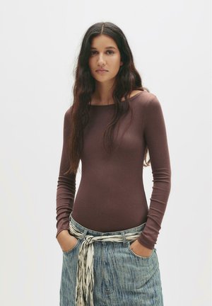 LONG SLEEVE BODYSUIT - Långärmad tröja - brown
