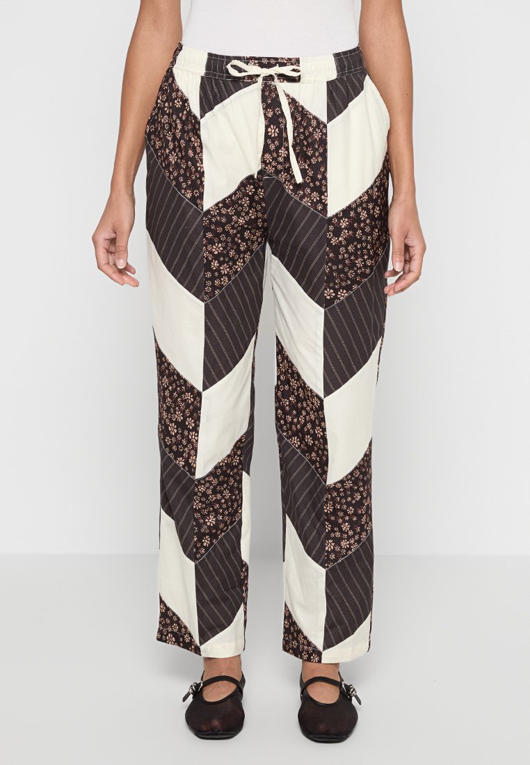 Lollys Laundry Broek donkerbruin