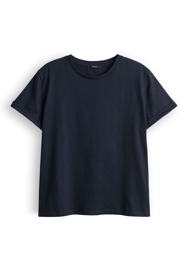 OPUS KURZARM SONZI - T-Shirt basic - coal blue/blau - Zalando