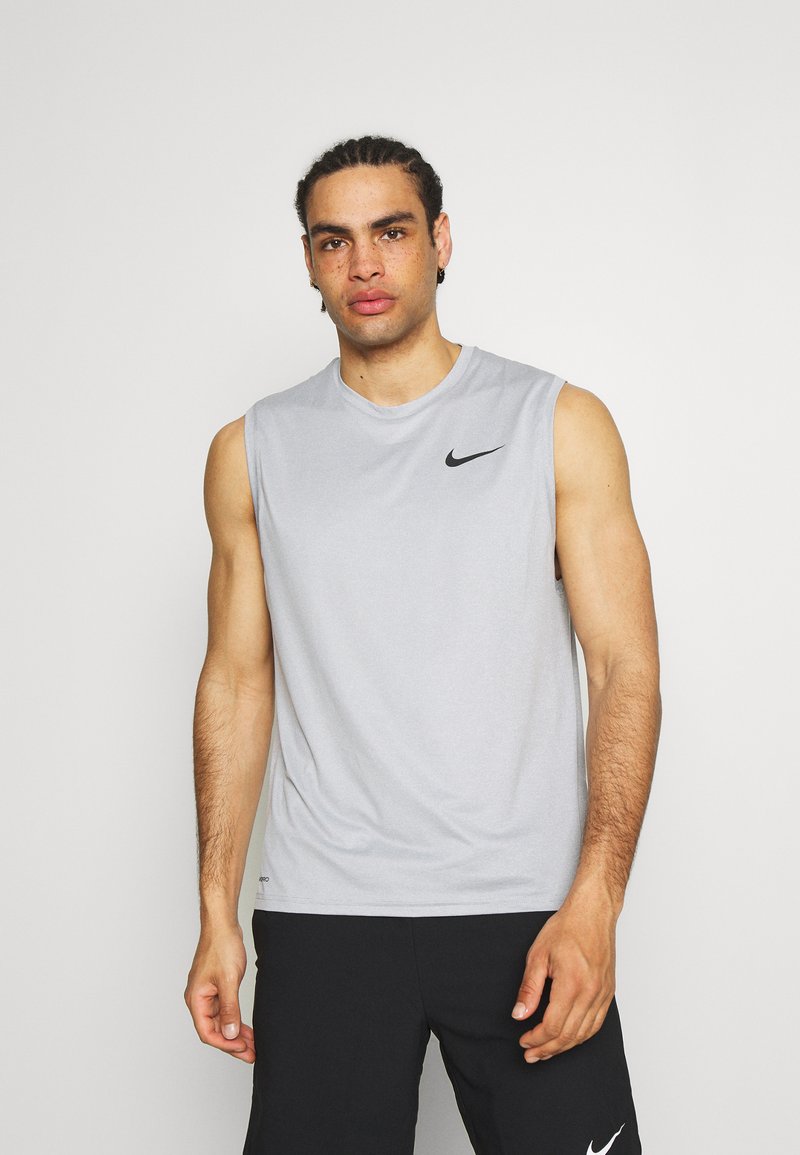 Nike Performance DRY TANK - Top - particle grey/grey fog/heather/black