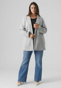 Vero Moda Curve Blazer - light grey melange