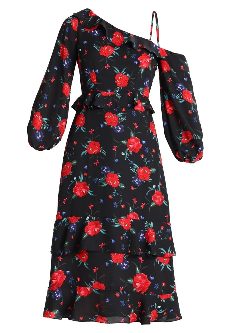 fashion union floral dress Florentina Dress in Alluring Floral 5X main image 1